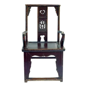Antique Chinese Government Official Hat Armchair