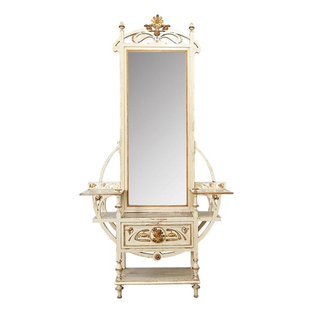 French 19th Century Art Nouveau Hall Tree For Sale