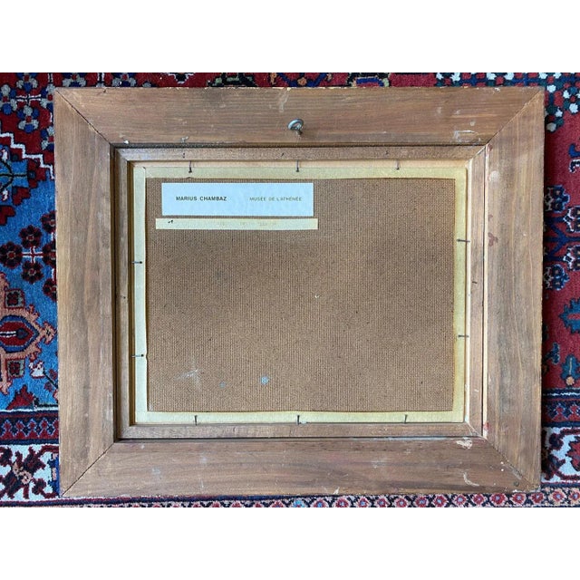 Marius Chambaz, Musée de l'Athénée No. 2, Oil on Wood For Sale - Image 8 of 9