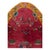 A vintage Chinese Art Deco accent rug, in an oblong oval shape, handmade during the mid-20th century with a floral pattern...