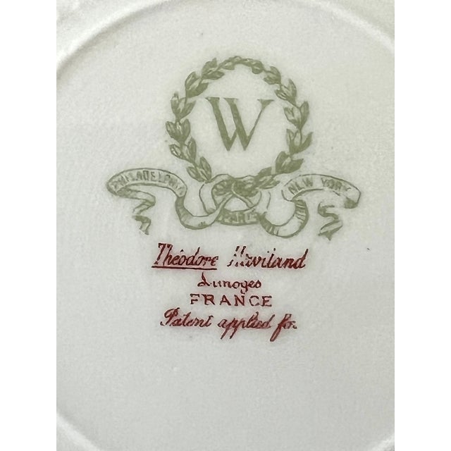 Early 20th Century Early 20th Century Haviland France Haviland & Co., Limoges Dinnerware Plates- 2 Pieces For Sale - Image 5 of 9