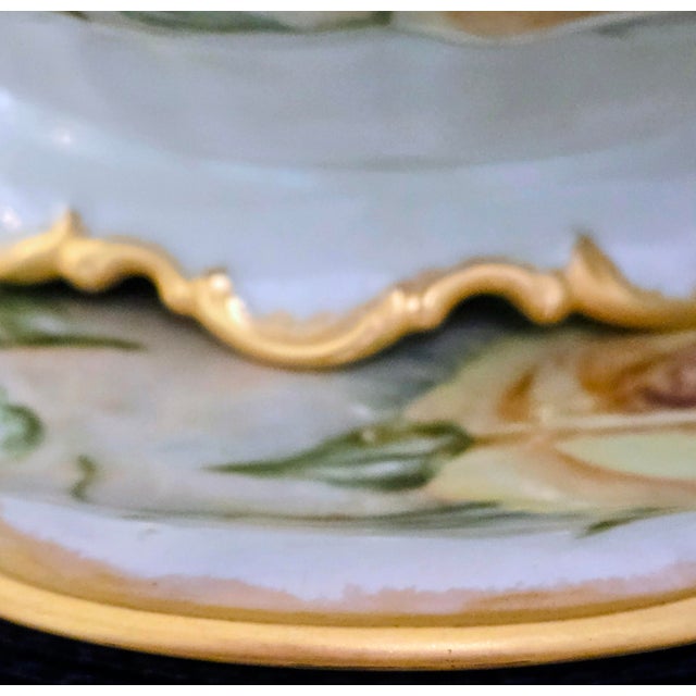 Mid 20th Century Hutschenreuther Bavaria “Sylvia” Hand-Painted Rose Porcelain Tureen 3-Piece Set For Sale - Image 18 of 18