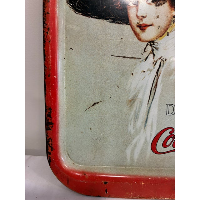 Vintage 1973 Coca-Cola Hamilton King Metal Advertising Serving Tray For Sale - Image 10 of 10