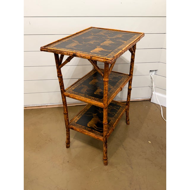 English 19th Century English Decoupage Side Table For Sale - Image 3 of 7