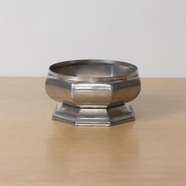 Art Deco 1930s French Art Deco Pewter Octagon Dish For Sale - Image 3 of 12