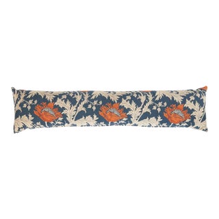 Anemone Blue Rust Draught Excluder - 115cm X 20cm (45"x9") For Sale