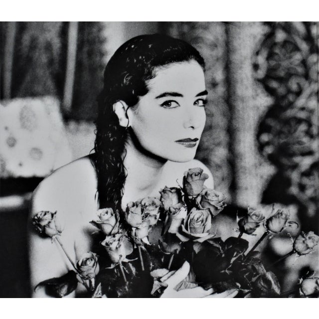 Michael Andreas Russ, Untitled, Woman with Flowers, Circa 1980 For Sale - Image 4 of 6
