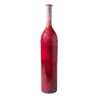 Paolo de Poli (1905-1996) Enamelled Copper Bottiglia, Italy For Sale