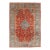 Antique Persian Sultanabad Carpet, Handmade Oriental Rug, Red, Light Blue & Gold For Sale