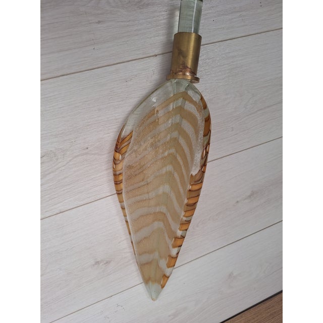 Large Wall Lights in Brass and Murano Glass, 1990s, Set of 2 For Sale - Image 18 of 18