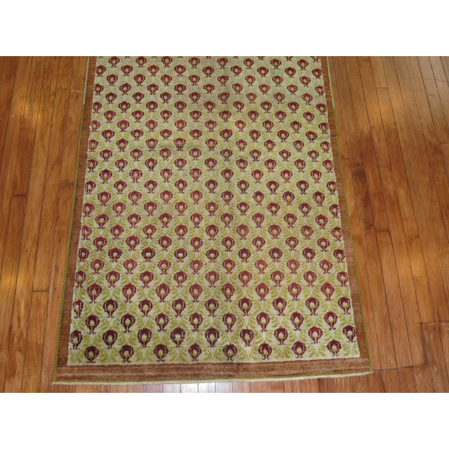 Vintage Turkish Floral Runner - 3'5" x 10'5" For Sale - Image 4 of 4