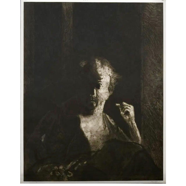 Printmaking Materials George Segal, Large Format American Pop Art Portrait Aquatint Etching Walter George Segal 1987, 1987 For Sale - Image 7 of 7