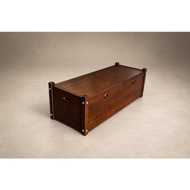 Brazilian Rosewood “Sabará” Trunk by Sergio Rodrigues, Brazil, circa 1965 — Lot 1124 For Sale - Image 12 of 18
