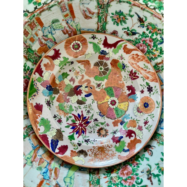Pair 18th-Century Chinese Export Pseudo Tobacco Leaf Soup Plates For Sale In Kansas City - Image 6 of 9
