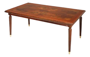 Mid-Century Walnut Coffee Table by Consorzio Esposizione Cantù in the style of Gio Ponti, 1920s