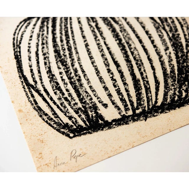 "Forms" Contemporary Abstract Oil Pastel Drawing For Sale - Image 4 of 4