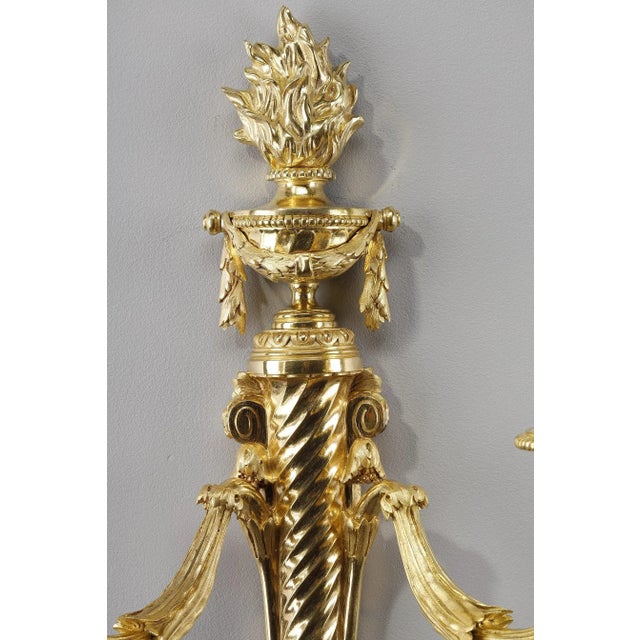 Vintage Golden Candelholder Sconces, Set of 2 For Sale - Image 6 of 13