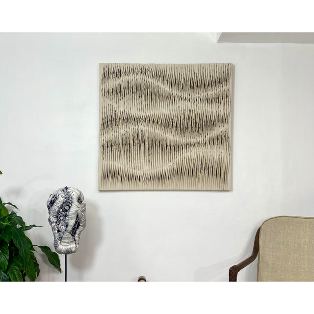 Table Sculpture Art Textiles Ref Wave, 2023, Textile, in Flawless conditions. Designed from 2000