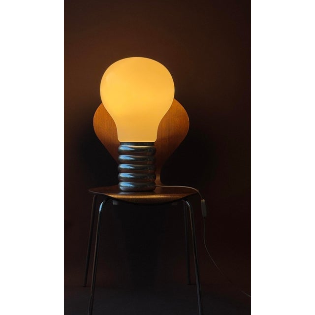 Exceptional Bulb lamp designed by Ingo Maurer, produced in Germany in the 1970s. A rare and iconic piece of modernist...
