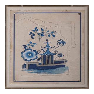 Winterthur for Port 68 Francis Pitcher II Shadowbox Giclee Print For Sale