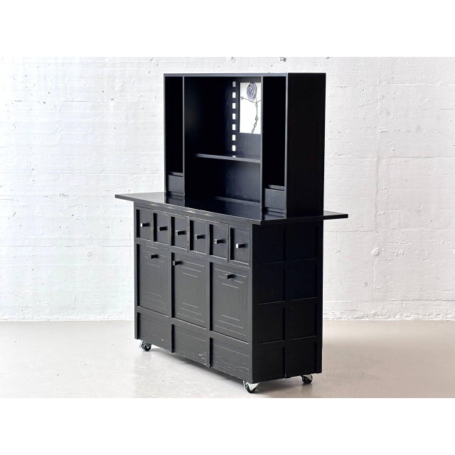 Ash Sideboard by Charles Rennie Mackintosh on Casters, 1980s For Sale - Image 3 of 18