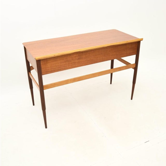 Vintage French Satin Wood Console Table, 1950s For Sale - Image 6 of 11