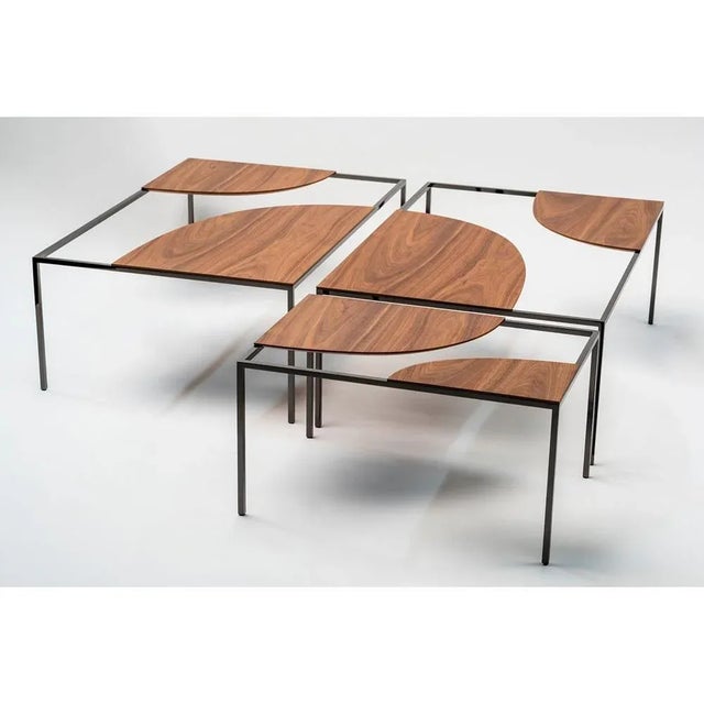 Wood Creek Coffee Tables by Nendo, Set of 2 For Sale - Image 7 of 13
