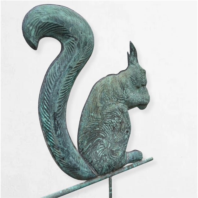 Large 19th Century Copper Squirrel Weathervane, Attributed to e.g. Washburne & Co., New York, Ca. 1880–1900 For Sale - Image 4 of 7
