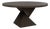 Matthew Izzo Home Newport Espresso Oak Round Pedestal Dining Table For Sale