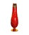 Traditional Mid 20th Century Bohemian Hand-Enameled Cased Glass Pitcher & Goblet Set With Ornate Gold Overlay - 7 pcsc For Sale - Image 3 of 11