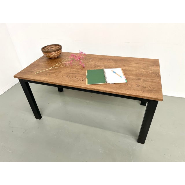 Dining Table with Metal Base, 1970s For Sale - Image 4 of 17