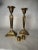Victorian Pair of French Renaissance Solid Brass Candlesticks For Sale - Image 3 of 12