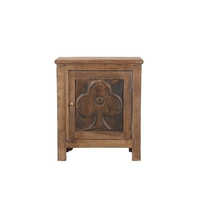 This Nightstand Made from an Antique Indian Door Panel is a unique handcrafted furnishing that beautifully combines...