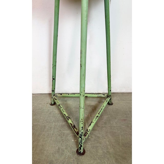 1960s Industrial Green Workshop Stool, 1960s For Sale - Image 5 of 13