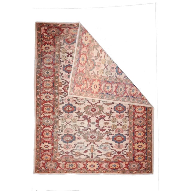 Persian Antique Persianl Mahal Sultanabad Rug 8'6'' X 11'1'' For Sale - Image 3 of 10