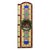 Large Colorful Stained-Glass with Medallion For Sale - Image 9 of 18