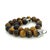 David Yurman 1990s David Yurman Authentic Estate Tiger Eye Prayer Bead Bracelet 8" Silver For Sale - Image 4 of 7