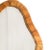 Asymmetrical Mirror, Features Organic Rattan Cane Frame Mirror For Sale - Image 6 of 6