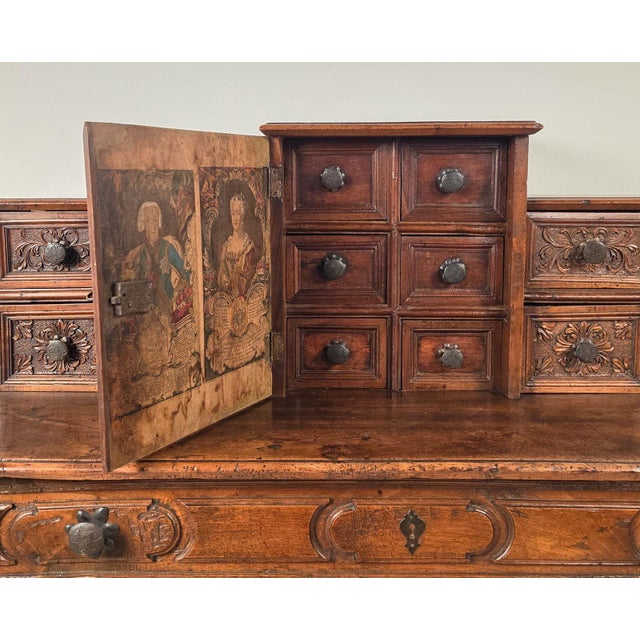 Italian Walnut Baroque Chest, Circa 1780 For Sale - Image 4 of 11