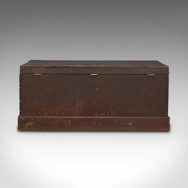 1900s Antique Victorian English Pine Merchant's Tool Chest For Sale - Image 6 of 13