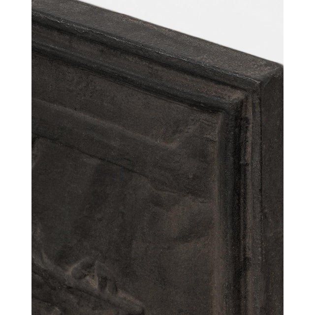 Antique French Cast Iron Fireback For Sale - Image 5 of 8