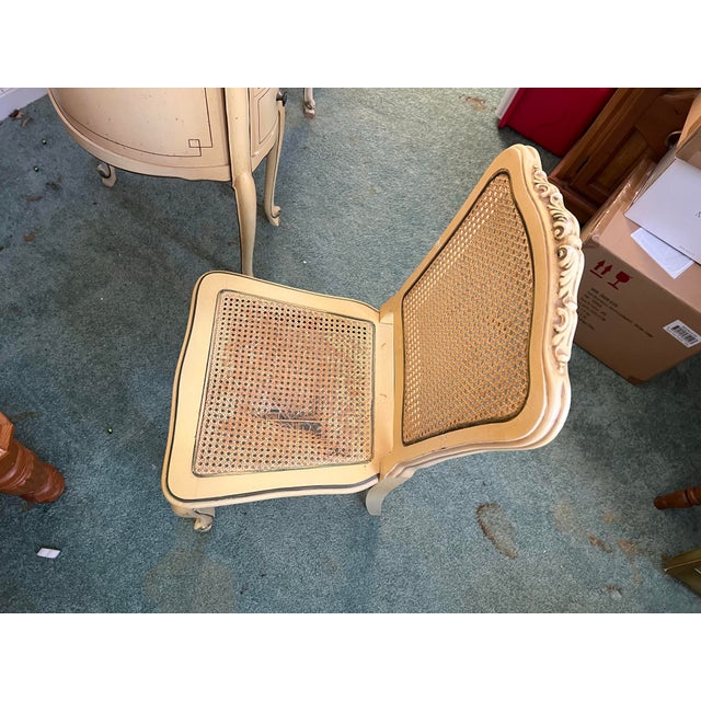 French Provincial 19th Century French Provincial Cane Back Chair For Sale - Image 3 of 5