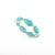 Metal Marquise Cut Turquoise Eternity Band Size 5.5 For Sale - Image 7 of 9