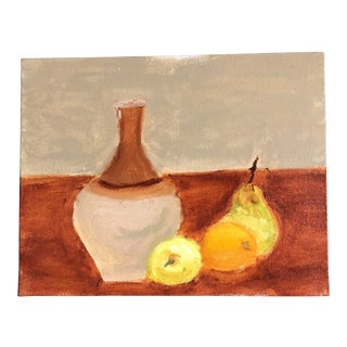 Original Contemporary Impressionist Still Life With Fruit Painting For Sale