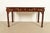 1980s Councill Chippendale Carved Mahogany Writing Desk or Console Table For Sale - Image 5 of 15