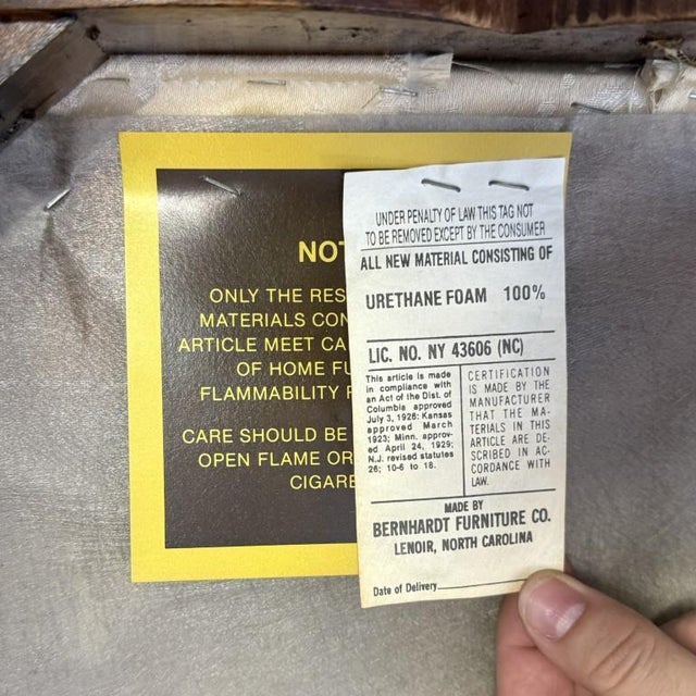 Late 20th Century Set of 6 Bernhardt High Back Cherry Dining Chairs For Sale - Image 16 of 18