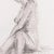 'Seated Nude' by Michael Decker, American Modernist Graphite Figural Study For Sale - Image 4 of 8
