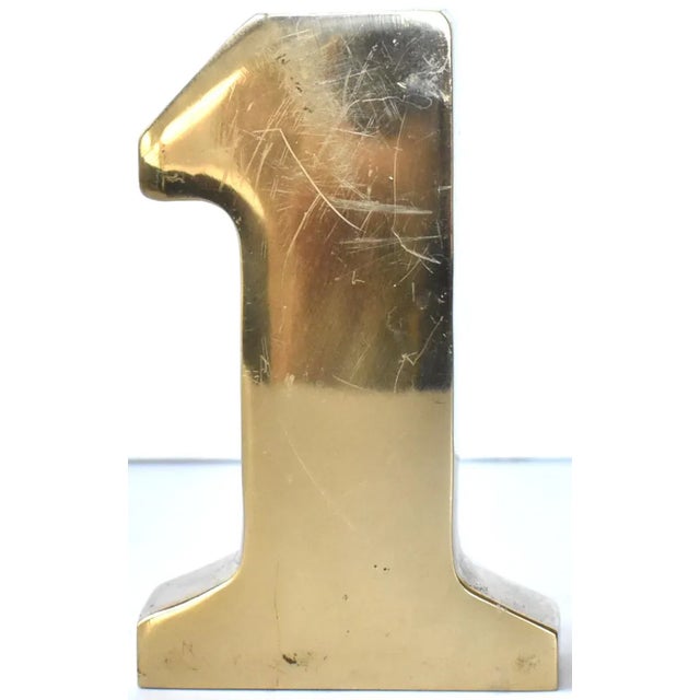 Vintage Brass 1 Paperweight Chairish