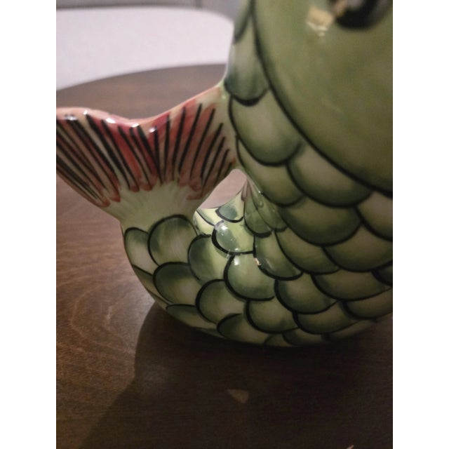 Vintage MCM Andrea by Sadek Koi Fish Vase For Sale - Image 4 of 6