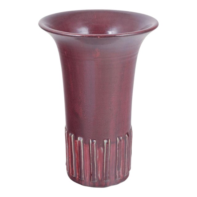 Very Large Stoneware Vase with Oxblood Glaze by Thorkild Olsen for Royal Copenhagen, 1933 For Sale
